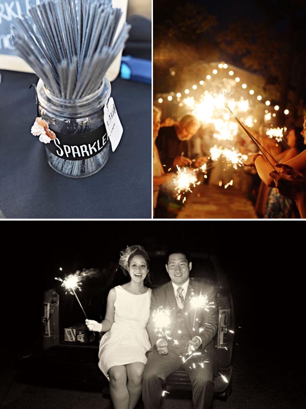 sparklers at weddings