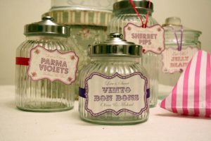sweetie candy jars with lids for wedding candy buffet