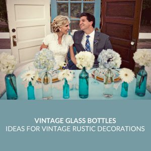 vintage glass bottles wedding decorations SQ