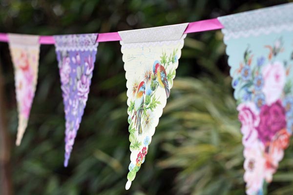 Garden Party Floral Bunting