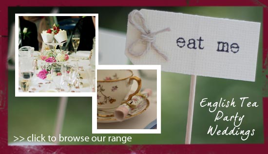 english tea party wedding decorations 