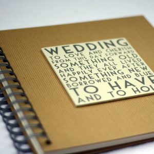 Vintage Wedding Planner Book Guest Book