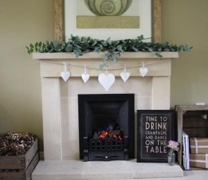 fireplace christmas decorations