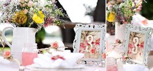 unique wedding table numbers vintage photo frame