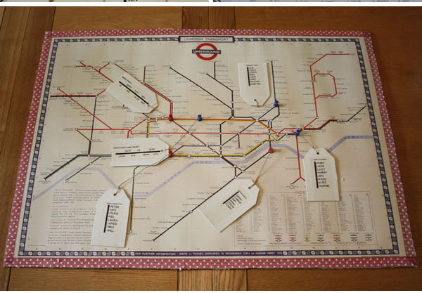 london underground map table plan DIY Tutorial