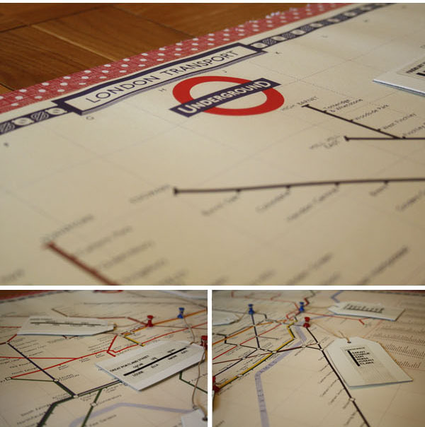 london underground map table plan DIY Tutorial