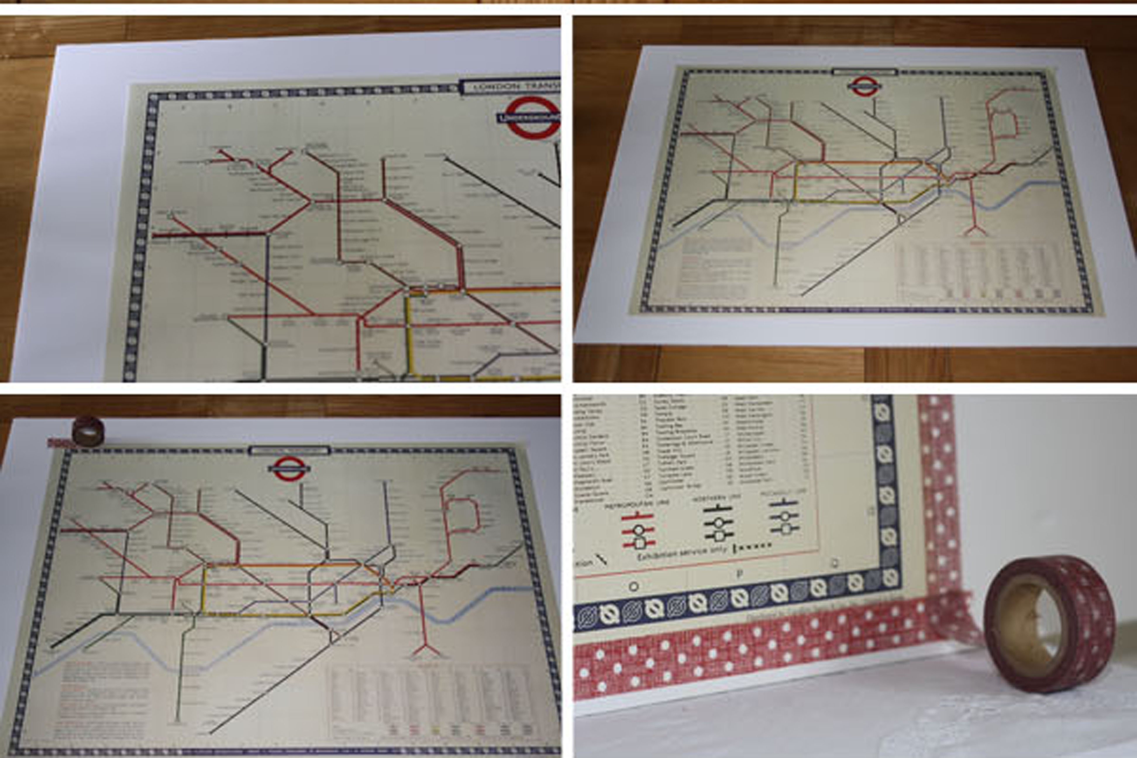 london underground map table plan DIY Tutorial