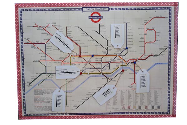 london underground map table plan 