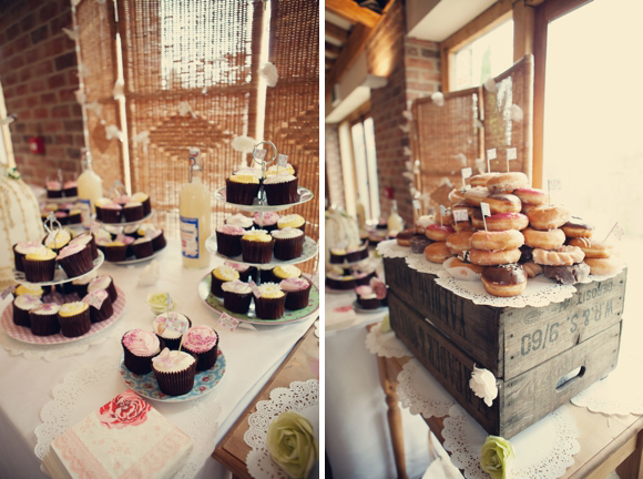 rustic wedding dessert table wooden crates