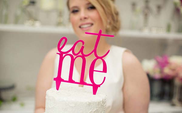 eat me cake topper