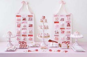 red candy buffet
