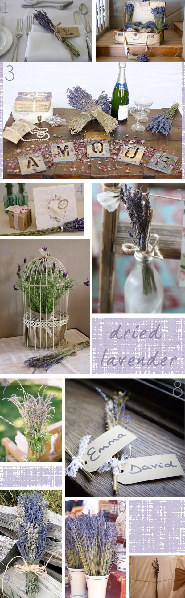 dried lavender wedding inspiration