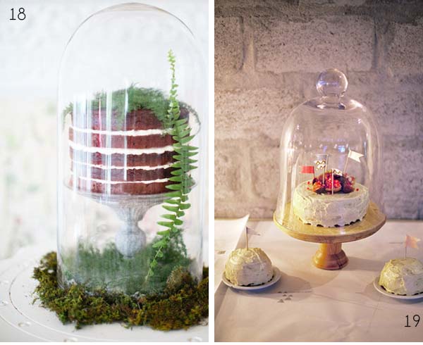 bell jar wedding cakes