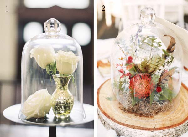 Bell Jar Wedding Ideas Wedding Table Decoration Inspiration