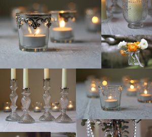 clear glass wedding decorations elegant wedding decor