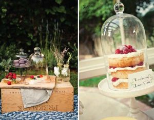 glass bell jar cake weddings