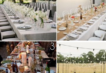 long tables wedding receptions