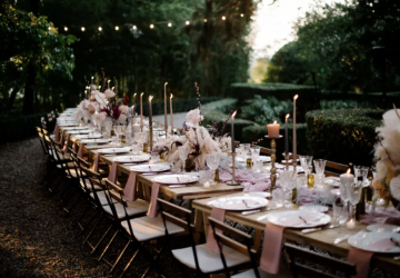 long wedding guest tables