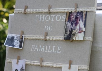 family photos at weddings photo display board
