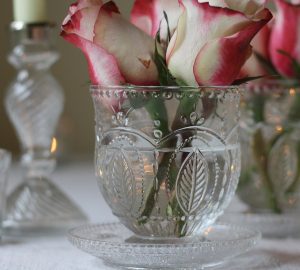 pressed glass vases