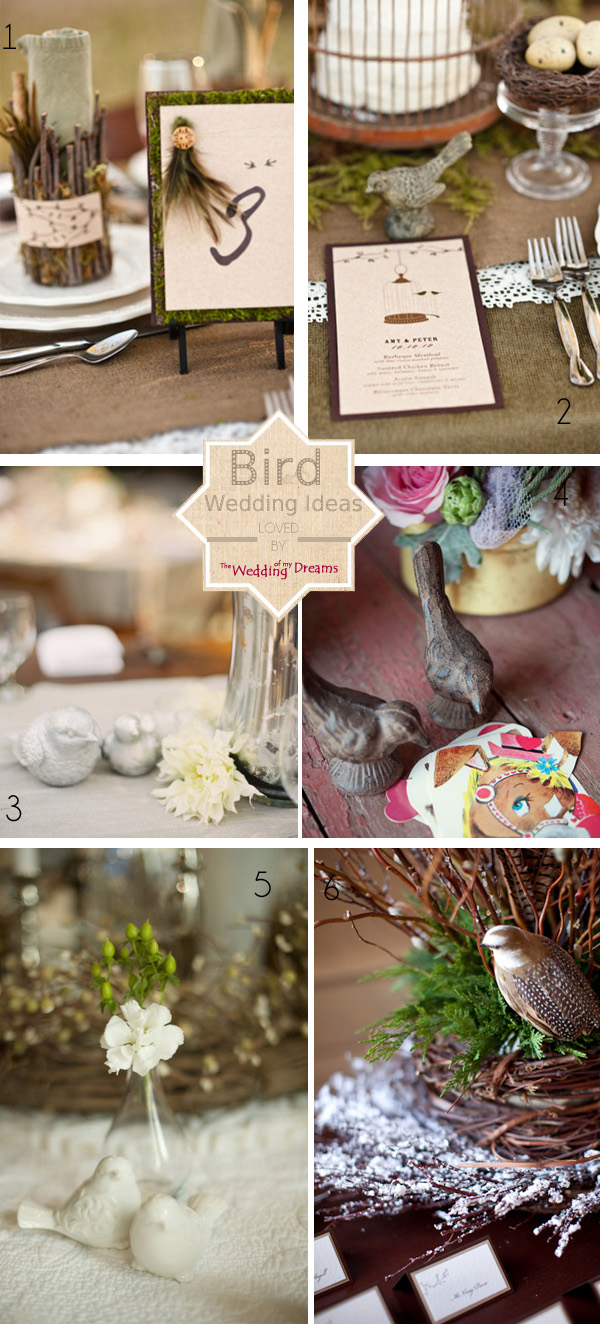 bird wedding theme ideas