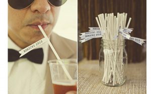 flags for paper straws wedding