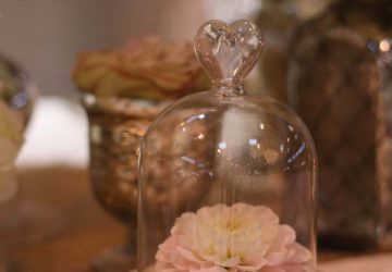 mini glass dome bell jar
