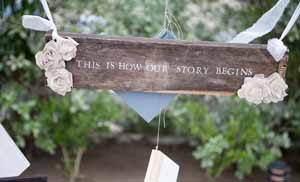 this is where our story begins sign