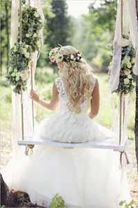 wedding swings secret garden