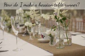 how do I make a hessian table runner