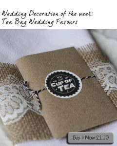 tea bag wedding favours