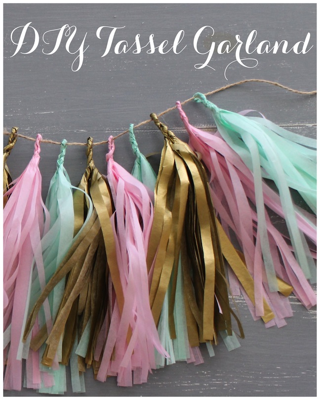 how to make tassel garland