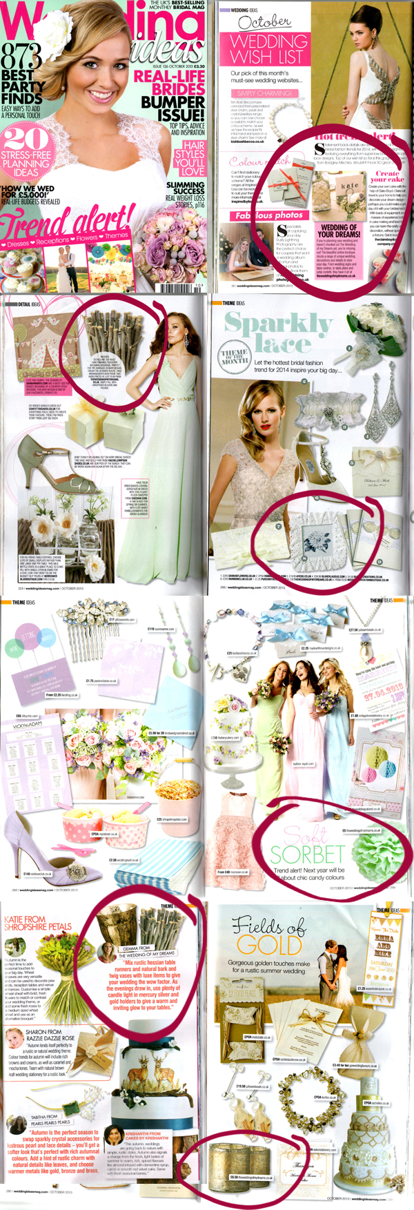 the wedding of my dreams featured in wedding ideas magazine
