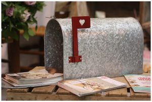 american style vintage mail box wedding cards box