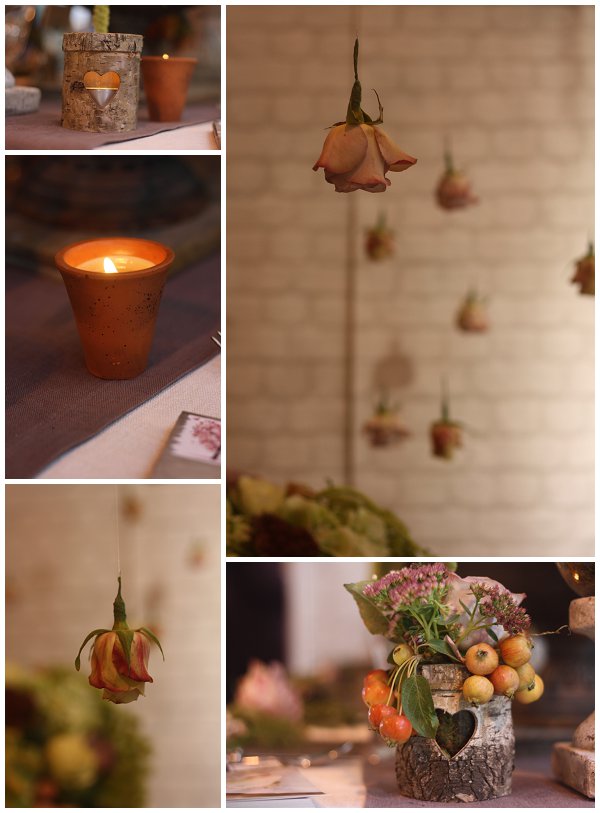 bark tea light holders bark vases scented candles in terracotta pots