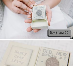 wedding lucky sixpence for her shoe