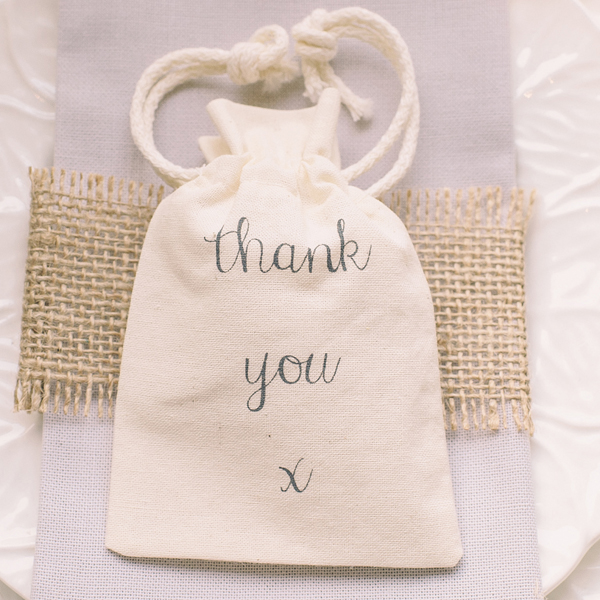 Thank You cotton bags wedding Favour Bags