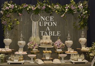 rustic wedding dessert table once upon a table