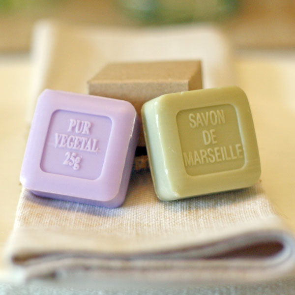 wedding favours purple soap green soap