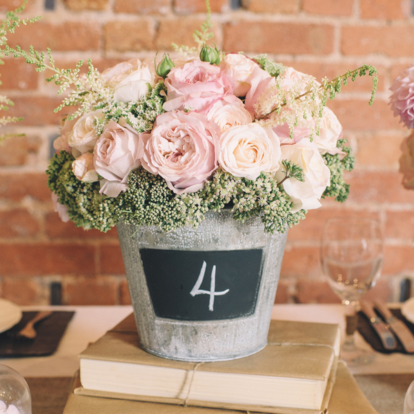 Blackboard Bucket Chalk Bucket Wedding centrepiece