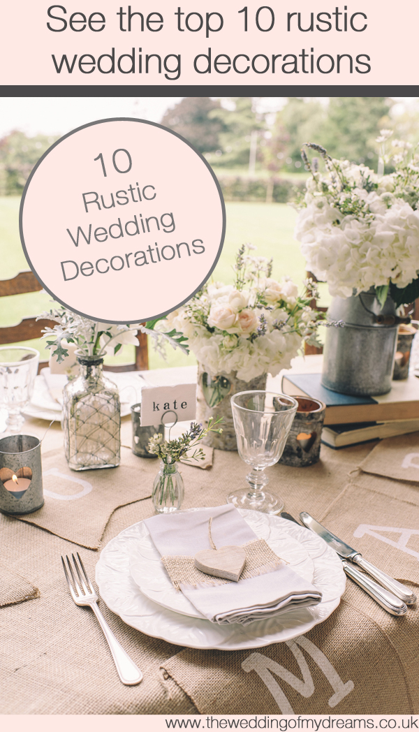 Rustic Wedding Table Decoration Ideas