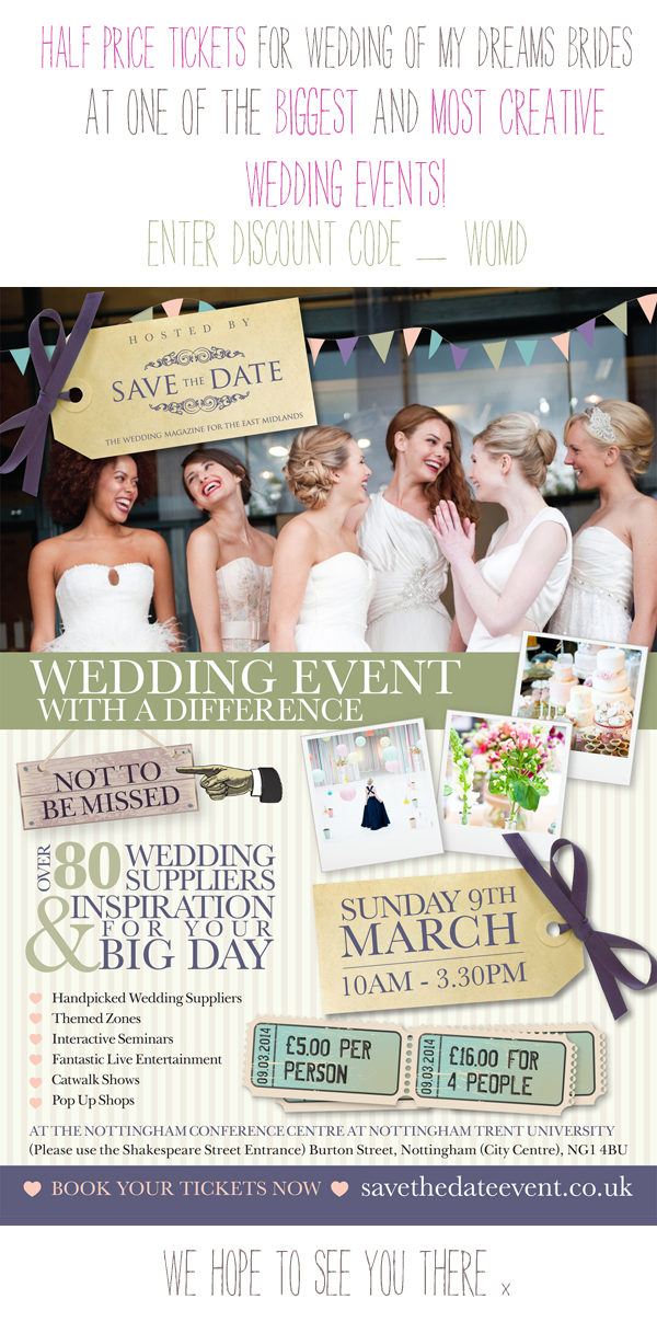 wedding event with a different half price tickets discount