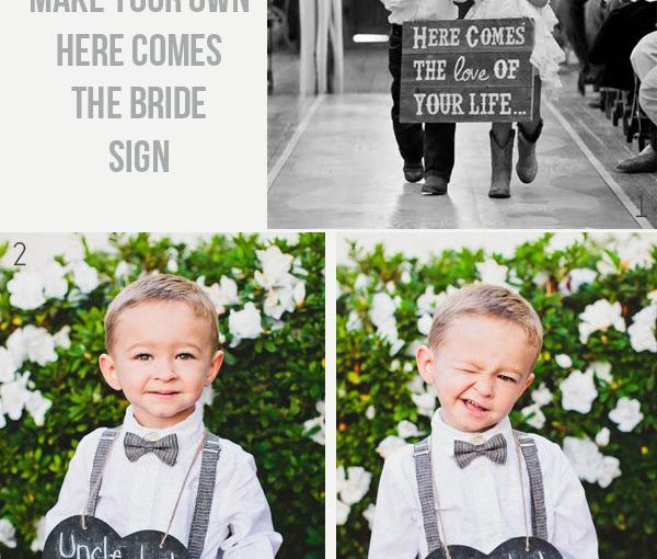 here comes the bride signs