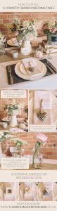 how to style a country garden wedding tables jug centrepieces wedding favours glass bottles hessian table runners
