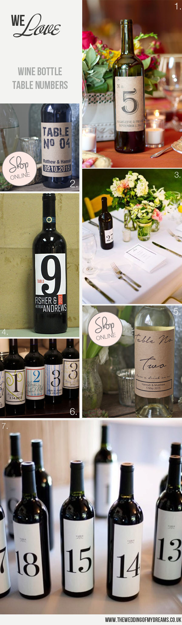 win bottle wedding table numbers