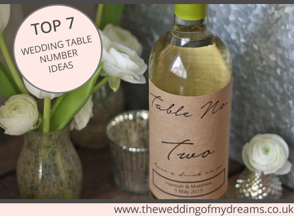 best 7 wedding table number ideas