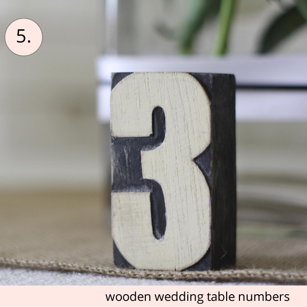 best wedding table numbers wooden