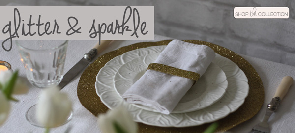 glitter and sparkle wedding decorations