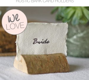 rustic bark card holders wedding copy