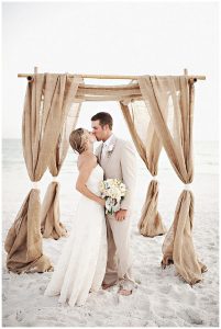 hessian ceremony drapes for beach wedding hessian wedding ideas